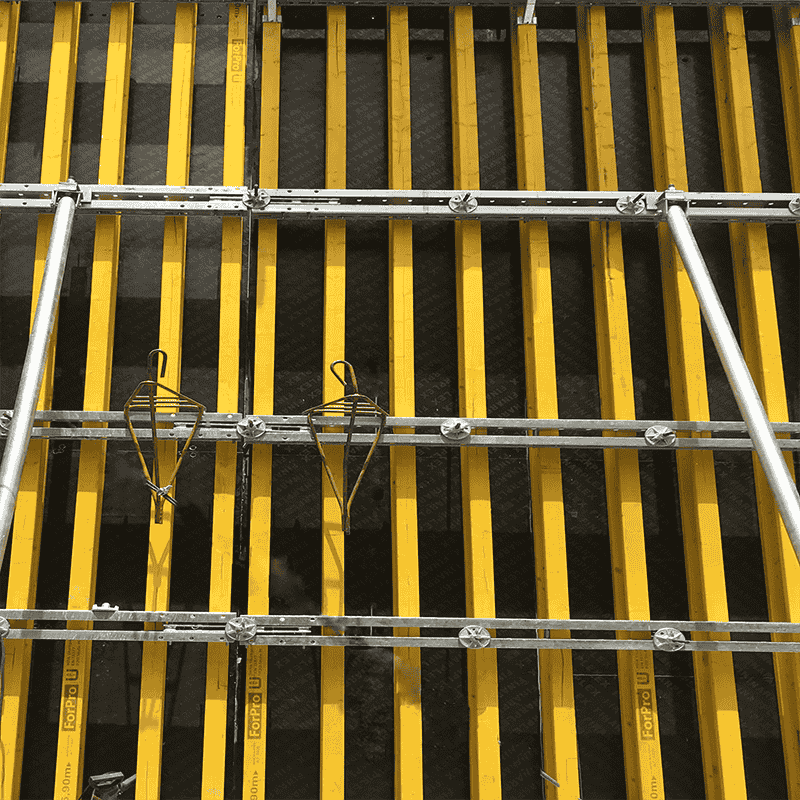 Column Formwork close-up detail